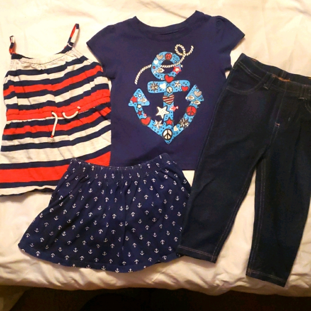 Nautical Clothing Toddler Girls Sz 18m